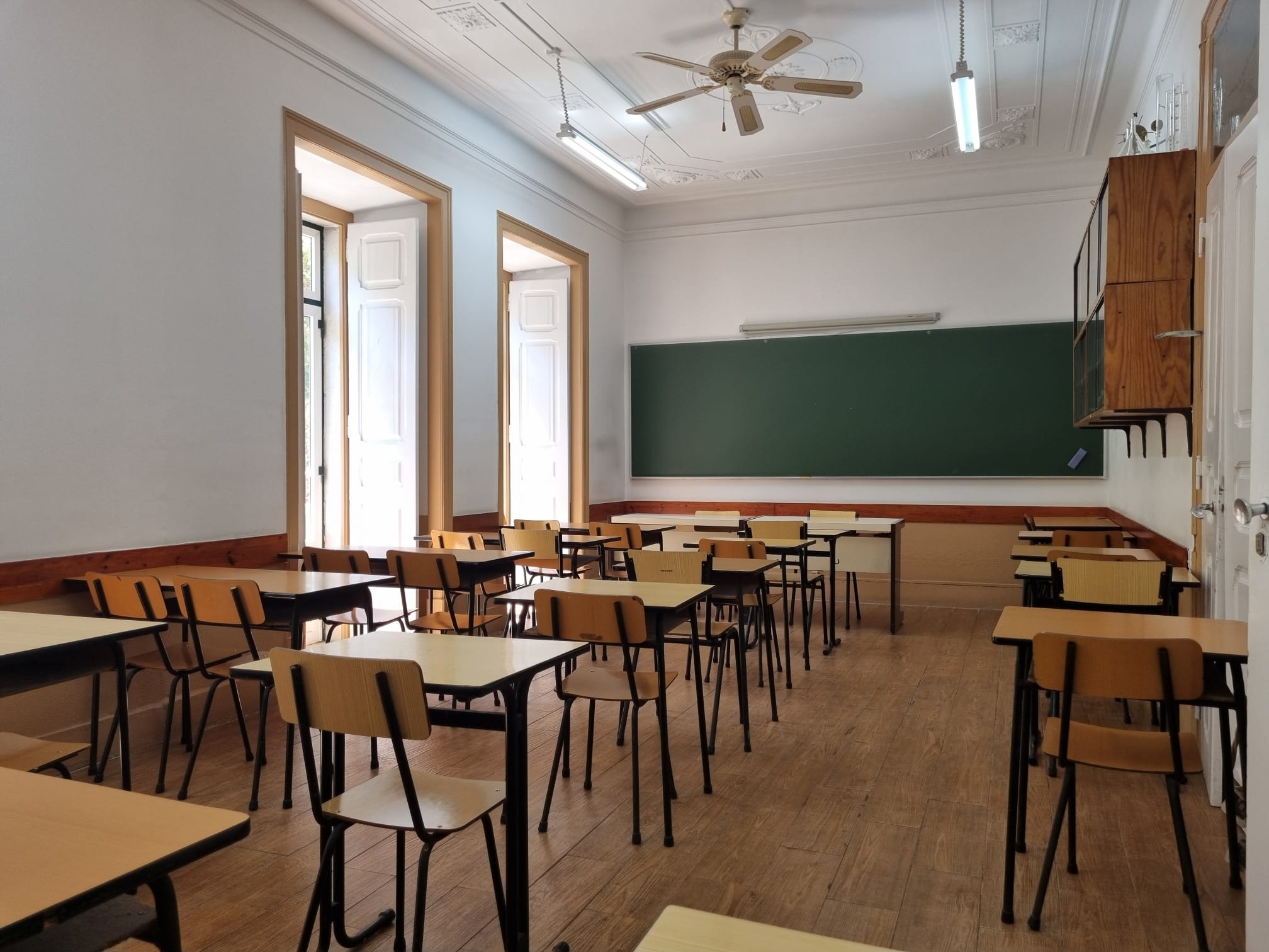 Sala de aula do Externato Ergon